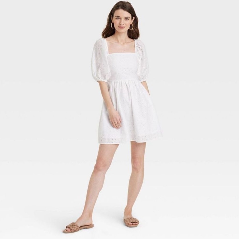 A New Day - Women's Puff 3/4 Sleeve Dress NWT